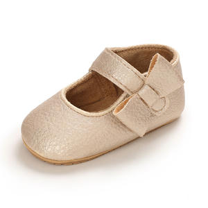 Primavera lazo nudo niño Prewalker infantil <span class=keywords><strong>goma</strong></span> con cordones niñas transpirable suave suela Prewalk Toddle princesa zapatos - Product Image 4