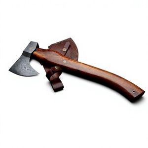 New Vikings <b>Axe</b> Best Gift Medieval Viking Hand Forged High Damascus Steel DIY Hatchet with Rose Wood <b>Handle</b> - Product Image 2