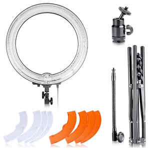 Mới RL-18 DSLR Máy Ảnh Ảnh Vòng Ánh Sáng 55W Rung LED Đèn <span class=keywords><strong>Flash</strong></span> LED 55W Xách Tay Vẻ Đẹp Ảnh Tự Sướng Ánh Sáng Với Chân Máy Mang Theo Túi - Product Image 1