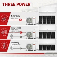 AC Tenaga Surya 3 in 1 R32 12000Btu PV Direct DC/AC Hybrid Solar AC Inverter 220V 50Hz Tropis