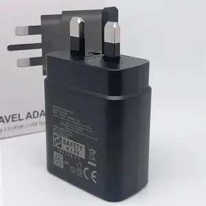 Adaptor tipe-c UK US EU pengisian cepat PD 25W 45W pengisi daya Tipe C Super cepat untuk Samsung S21 Plus S22 TA800 USB-C Adaptor daya