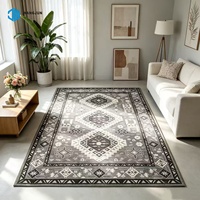 Maschinell gefertigte Polyester-Teppiche, PET-freundlich, Teppichbodenbelag, Teppich mit Blumenmuster für Schlafzimmer und Wohnzimmer