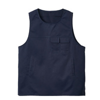 Tablier sans manches en toile personnalisé avec logo imprimé, lavable, réutilisable, léger, respirant, avec plusieurs poches pour café et cuisine