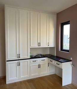 <span class=keywords><strong>Suite</strong></span> di Mobili Integrati Salvaspazio - Combinazione di Armadio, Scrivania e Scaffali - Product Image 2