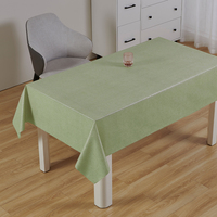 Nappe de table carrée en PVC imperméable couleur unie rose de luxe RNPT Platinum, facile à nettoyer