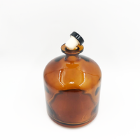 Diffuseur de parfum d'aromathérapie en verre de grande taille 1L, couleur personnalisée, avec bouchon en liège pour un usage domestique, emballé dans un carton
