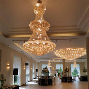 Đèn chùm pha lê kiểu Pháp trang trí nội thất khách sạn, biệt thự, đèn trần sang trọng, kiểu dáng thanh lịch, đèn chùm pha lê kiểu Empire - Product Image 2