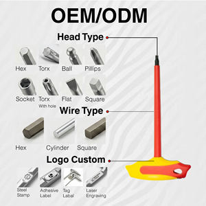 Kunci T Keamanan, Kunci Allen, Kunci Torx, Kunci Hex, Set Kunci Allen Keamanan dengan Kunci Allen Bunga untuk Perbaikan Peralatan Industri - Product Image 4