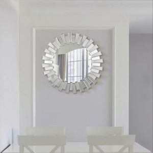 Rainhou trang trí nghệ thuật trang trí kính tường gương với Lớp Xuyên tâm khung thiết kế cho phòng khách hiện đại và phòng ngủ giọng sử dụng - Product Image 4