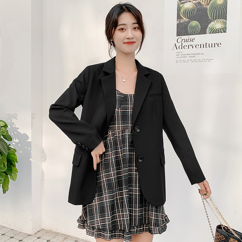 China factory superior quality fashion breathable blazer coat casual women plaid suit jacket