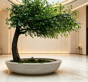 Grand arbre artificiel écologique Ficus Benjamina et Mangue pour intérieur et extérieur, idéal pour hall d'hôtel, verdure bionique - Product Image 3