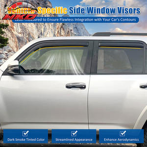 Déflecteurs de vitres latérales en acrylique fumé pour Toyota 4Runner 10-24 - Product Image 3