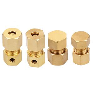 Conector de Tubería de Cobre para Humidificador Huihong, Boquilla Roscada de 6-10 mm para Agua, Aire, Aceite, Uso Doméstico - Product Image 1