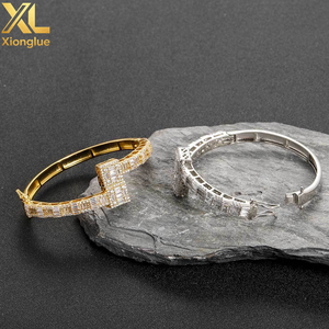 Pulsera de Moda Europea y Americana, Estilo Hip-hop Rap, con Circonitas, Metal Pesado, de 7 y 8 Pulgadas - Product Image 6