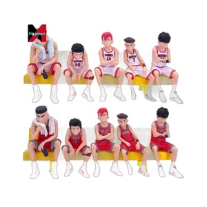 <span class=keywords><strong>Slam</strong></span> Dunk 5 uds Popular Banco barril Sakuragi Rukawa Cross Border Anime figura caja ciega modelo coleccionable conjunto de regalo - Product Image 5