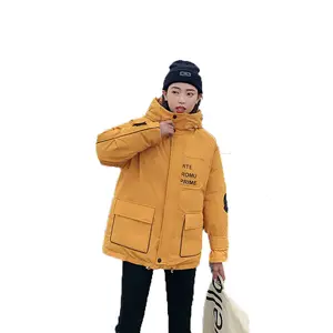 Ngắn Cazadora Invierno Polyester Mùa Đông Ăn Mặc Hood Xuống Áo Khoác Vải Áo Khoác Cho Phụ Nữ