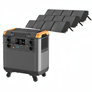 Station d'alimentation portable solaire LiFePo4 Lithium 5376Wh 5000W avec batterie externe et démarreur de secours à onde sinusoïdale pure - Product Image 1