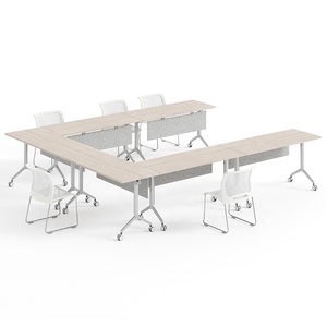 Éxito de Ventas Escritorio de Oficina de Aluminio y <span class=keywords><strong>MFC</strong></span> Mesa de Conferencia y Capacitación Diseño para Sala de Reuniones - Product Image 6