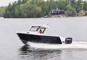 <span class=keywords><strong>Bateau</strong></span> à coque en V profonde de 25 pieds, cabine cuddy, aluminium, yacht de croisière avec barre de pression d'eau à vendre - Product Image 5