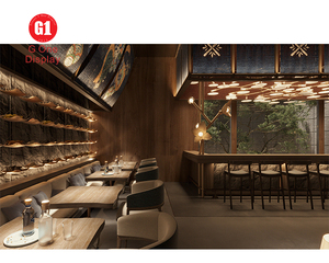 Retro Bar Interior Display Design Custom Marble Countertops Display Bar Counter Music Bar Renovation - Product Image 3