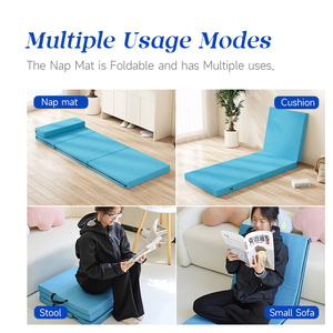 Tapis de sieste pliable pour la maison, <span class=keywords><strong>matelas</strong></span> épais en EPE pour le bureau, les étudiants, le dortoir, tatami, rangement facile, tapis de sol - Product Image 3