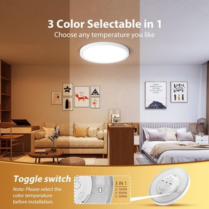 12 inch LED tuôn ra gắn trần ánh sáng với ánh sáng ban đêm, 24 Wát 2200lm 3000K/4000K/5000K lựa chọn - Product Image 5