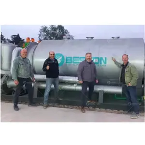 Beston Group kecil 1 ton ban pirolisis untuk bahan bakar minyak limbah ban tumbuhan pirolisis