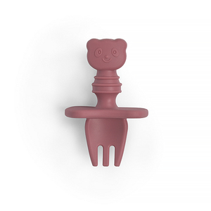 Cuillère et fourchette d'apprentissage en silicone personnalisables avec logo pour bébé, outils de repas souples pour l'autonomie alimentaire des nourrissons et des tout-petits - Product Image 6