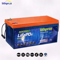 Batterie LiFePO4 38.4V 200AH Grade A pour Trolling 6000+ Deep Cycle, Chariot de Golf, avec BMS intelligent, Bus CAN, Prise Anderson, CE RoHS IP67, OEM ODM