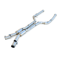 Tuyau avant et section intermédiaire en acier inoxydable 304 pour BMW X3M X4M F97 F98 3.0T S58, longueur égale, soudé TIG, 2019-2024