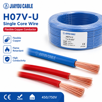 Cables Eléctricos H07V-K H07V-R H07V-U, Cables Flexibles de 1 Núcleo, Cable Eléctrico Flexible de PVC Suave