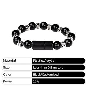 Beaded Quick <b>Charging</b> <b>Cable</b> Custom Small Fashion Portable Decorative Bracelet Fast Charger Phone <b>Cable</b> with Logo - Product Image 4