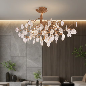 Moderne Kristall-Deckenleuchte im Baumdesign, Aufputz-Pendellampe mit warmem LED-Licht für Hotel, Villa, Wohnzimmer, Esszimmer - Product Image 3