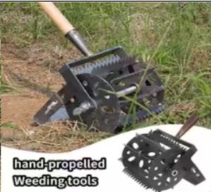 Sarcloir manuel à roue large dentelée en acier au manganèse, outil <span class=keywords><strong>de</strong></span> désherbage DIY pour l'agriculture OEM ODM - Product Image 6