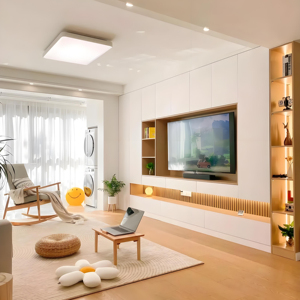 Meuble TV blanc moderne de luxe Meuble TV en bois de haute qualité pour la maison et l'hôtel Direct usine chinoise pour les meubles de salon - Product Image 1