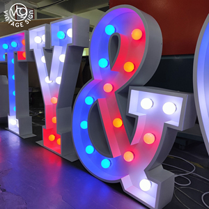 Insegne Luminose con Lettere Grandi Numeri LED Alti 4 Piedi Insegna Luminosa Autoportante Lettere Giganti Illuminate - Product Image 4