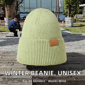 Gorro de Invierno Unisex, 20 Diseños, Tejido Suave, 100% Lana, Protección Contra el Viento, Protección para los Oídos, Actividades al Aire Libre, Playa, Viajes, Negocios, Personalizado - Product Image 2