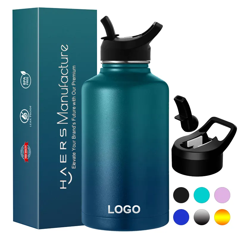 2024 Insulated 32oz 18oz 40oz Custom Water Bottle Stainless Steel Insulated Water Bottles with straw
