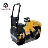 Rouleau vibratoire à double tambour pour asphalte de 1000 kg avec moteur, pompe et moteur électrique - MOUNTAIN RAISE MR10