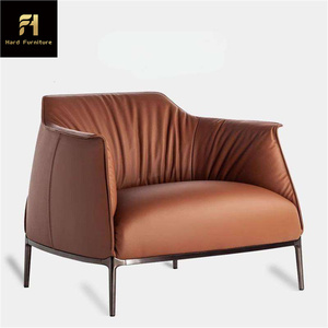 Sofá perezoso de ocio individual de lujo ligero italiano, sillón personalizado de alta calidad para restaurante, sala de estar, salón <span class=keywords><strong>y</strong></span> recepción - Product Image 6