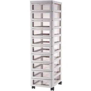 Japanse Stijl Desktop Make Beweegbare Opbergrek Multifunctionele Multi Layer Kantoor Bestand A4 Opbergkast Met Wielen