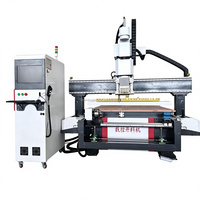 Routeur CNC 4 axes linéaires ATC 1530 pour le travail du bois, machine de fraisage et de découpe pour la fabrication de meubles, armoires et panneaux