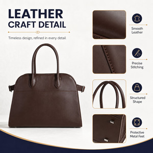 Borsa a tracolla <span class=keywords><strong>in</strong></span> pelle di sella senza tempo, <span class=keywords><strong>in</strong></span> vera pelle di cavallo, da donna, grande capacità, con tracolla regolabile, OEM ODM, all'ingrosso - Product Image 4