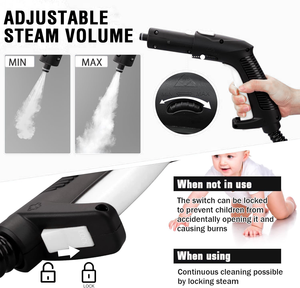 Nettoyeur Vapeur <span class=keywords><strong>Professionnel</strong></span> 2026 avec Cordon Long pour Nettoyage en Profondeur et Désinfection des Sols, Tapis, Canapés et Intérieurs de Voitures - Product Image 4