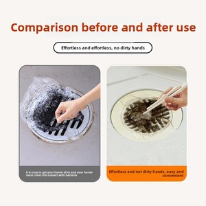 <b>Bathroom</b> Hair Cleaning Clip Household Toilet <b>Drain</b> Cleaning Tool Floor <b>Drain</b> Object Removal Clip - Product Image 5