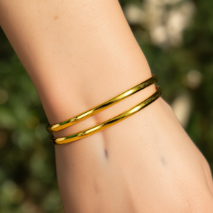 Bracelet tendance en acier inoxydable 316L plaqué or PVD, durable et résistant, bijoux - Product Image 3