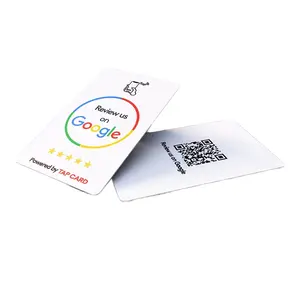 CR80可编程塑料门禁卡带二维码扫描NFC和NTAG 213 215 216谷歌评论兼容NFC设备