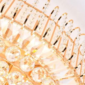 Offre Spéciale Lustre Lumière salle à manger salon Or Rond Moderne luxe Cristal Plafonnier - Product Image 6