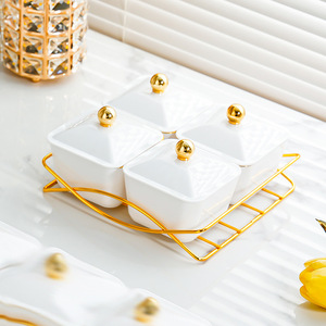IStapromo Regalos: Bandeja de Lujo para Frutas y Aperitivos, Plato para Frutos Secos para Sala de Estar, Caja de Almacenamiento de Nueces para el Hogar, Ideal para Bodas - Product Image 6
