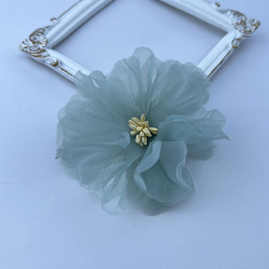 BOXUAN Gasa Core 8cm Ramillete Pin Hecho a mano Flor Ropa Accesorio Broche Flor Broche - Product Image 4